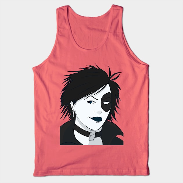 Classic Domino Portrait Tank Top by Avengedqrow